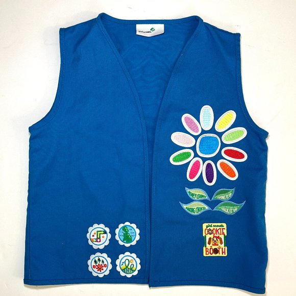 girl scout Other - GIRL SCOUT DAISY Official Uniform Vest Daisies Troop Flower Cookie Badge